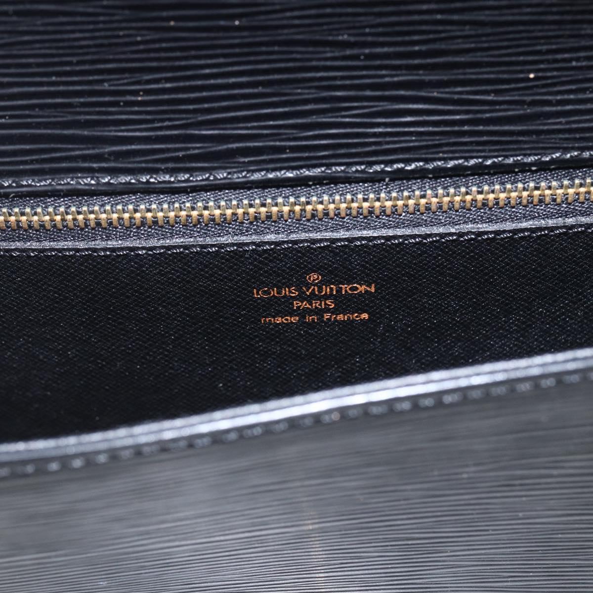 LOUIS VUITTON Epi Saint Cloud GM Shoulder Bag Black Noir M52192 LV Auth 164012