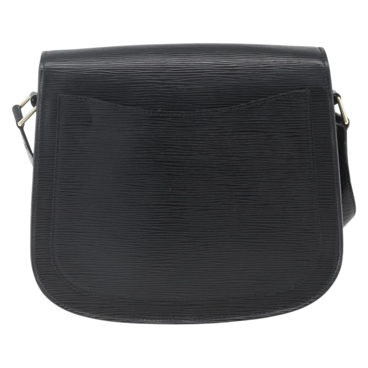 LOUIS VUITTON Epi Saint Cloud GM Shoulder Bag Black Noir M52192 LV Auth 164012