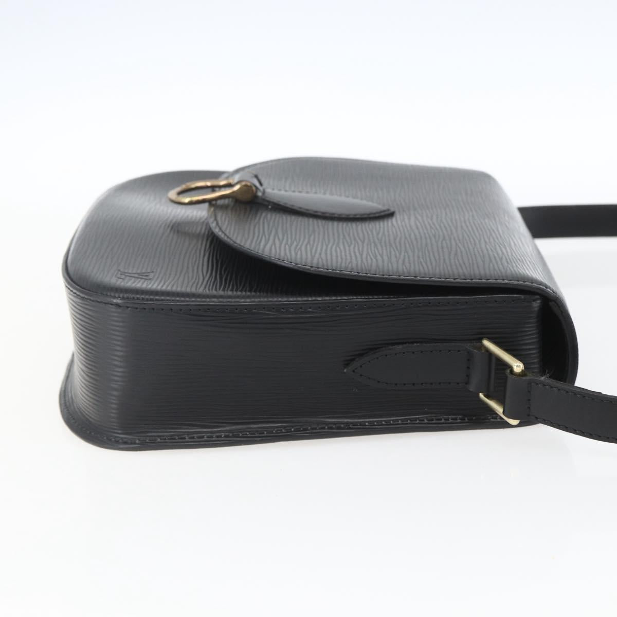 LOUIS VUITTON Epi Saint Cloud GM Shoulder Bag Black Noir M52192 LV Auth 164012