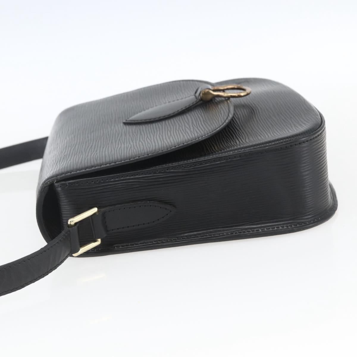 LOUIS VUITTON Epi Saint Cloud GM Shoulder Bag Black Noir M52192 LV Auth 164012