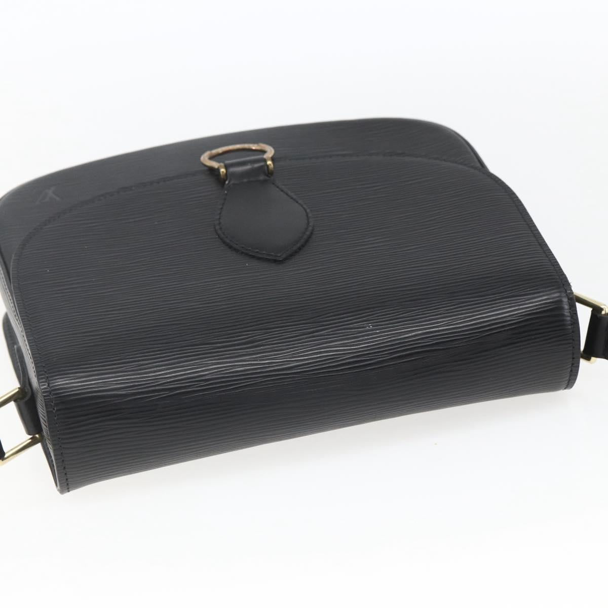 LOUIS VUITTON Epi Saint Cloud GM Shoulder Bag Black Noir M52192 LV Auth 164012