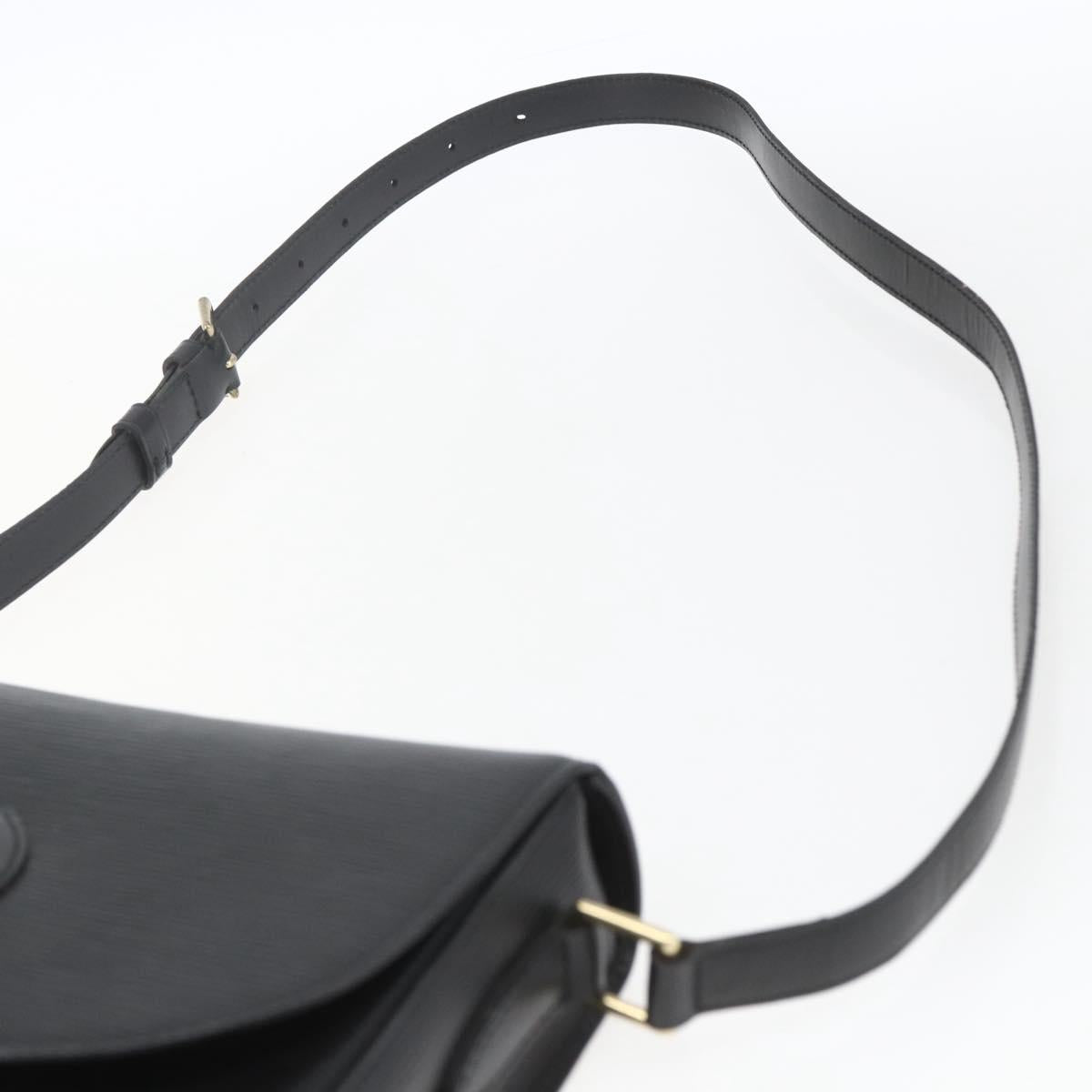 LOUIS VUITTON Epi Saint Cloud GM Shoulder Bag Black Noir M52192 LV Auth 164012
