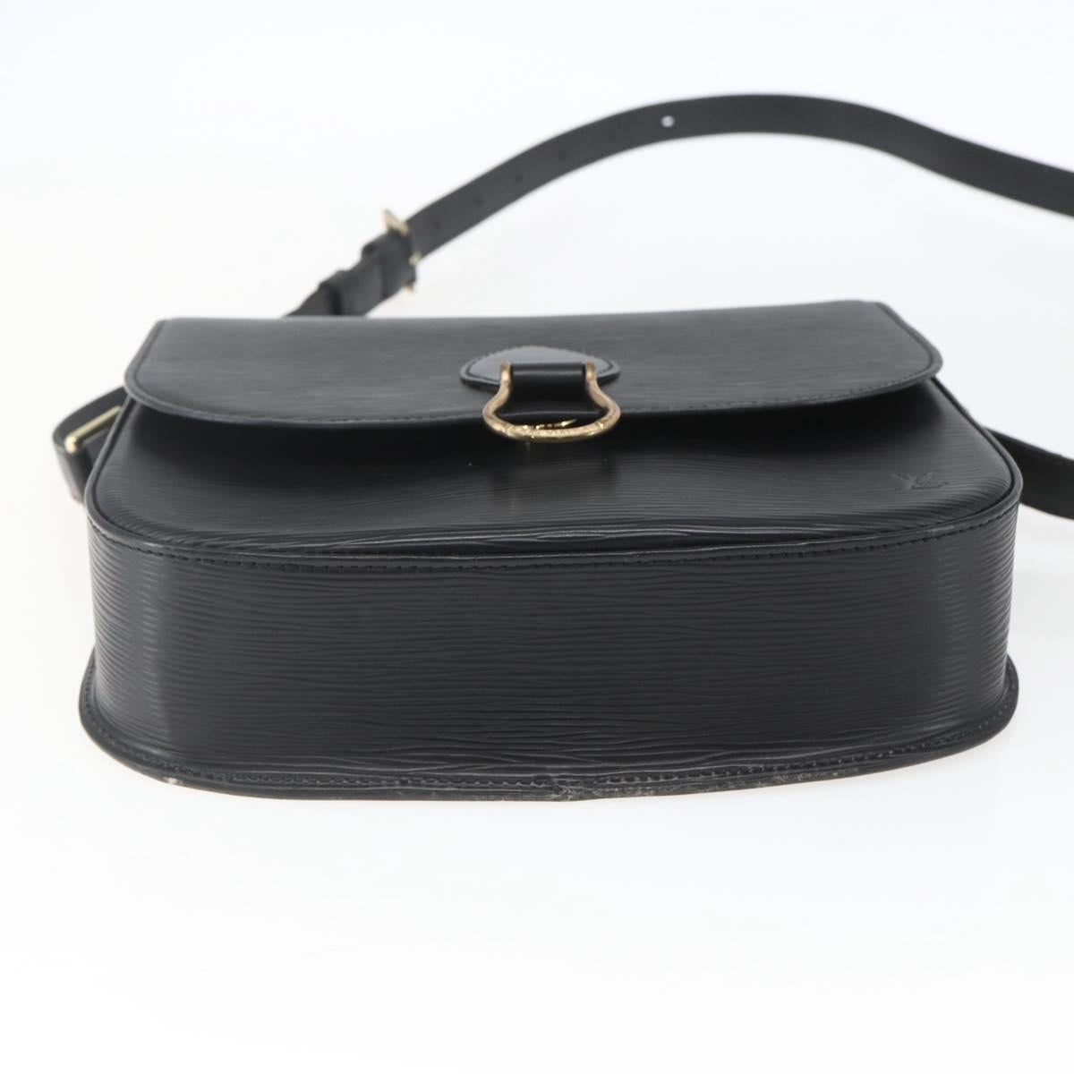 LOUIS VUITTON Epi Saint Cloud GM Shoulder Bag Black Noir M52192 LV Auth 164012