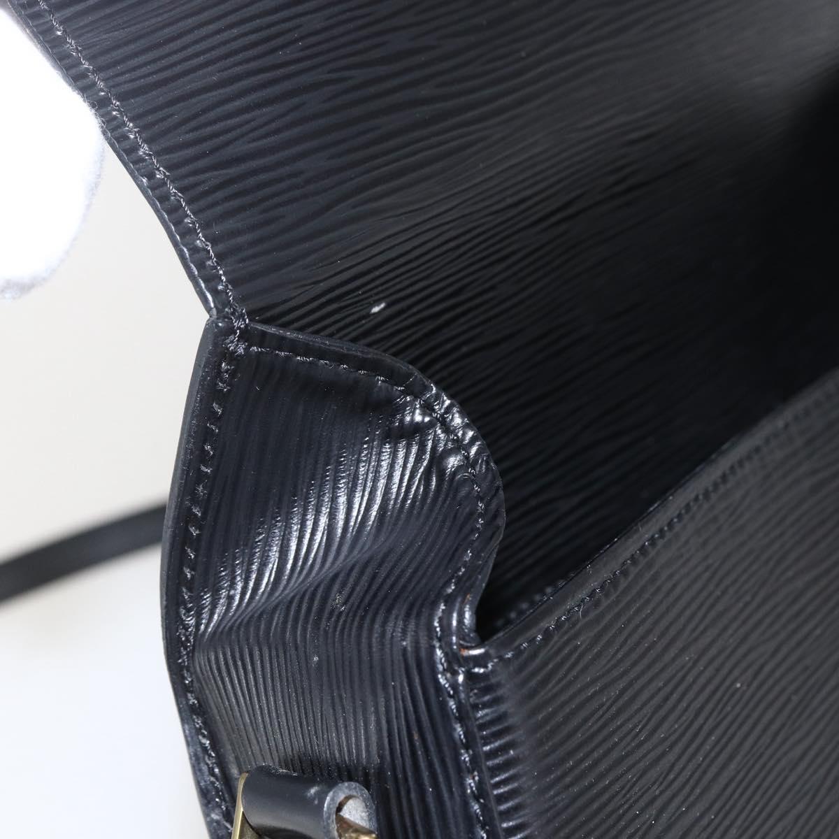 LOUIS VUITTON Epi Saint Cloud GM Shoulder Bag Black Noir M52192 LV Auth 164013A