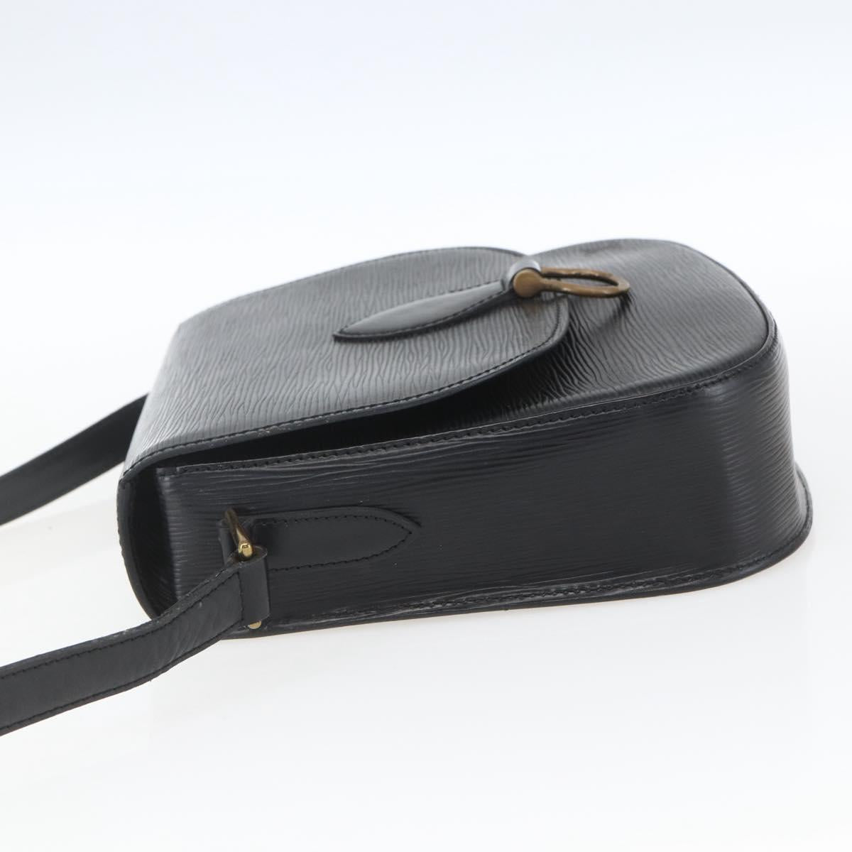 LOUIS VUITTON Epi Saint Cloud GM Shoulder Bag Black Noir M52192 LV Auth 164013A