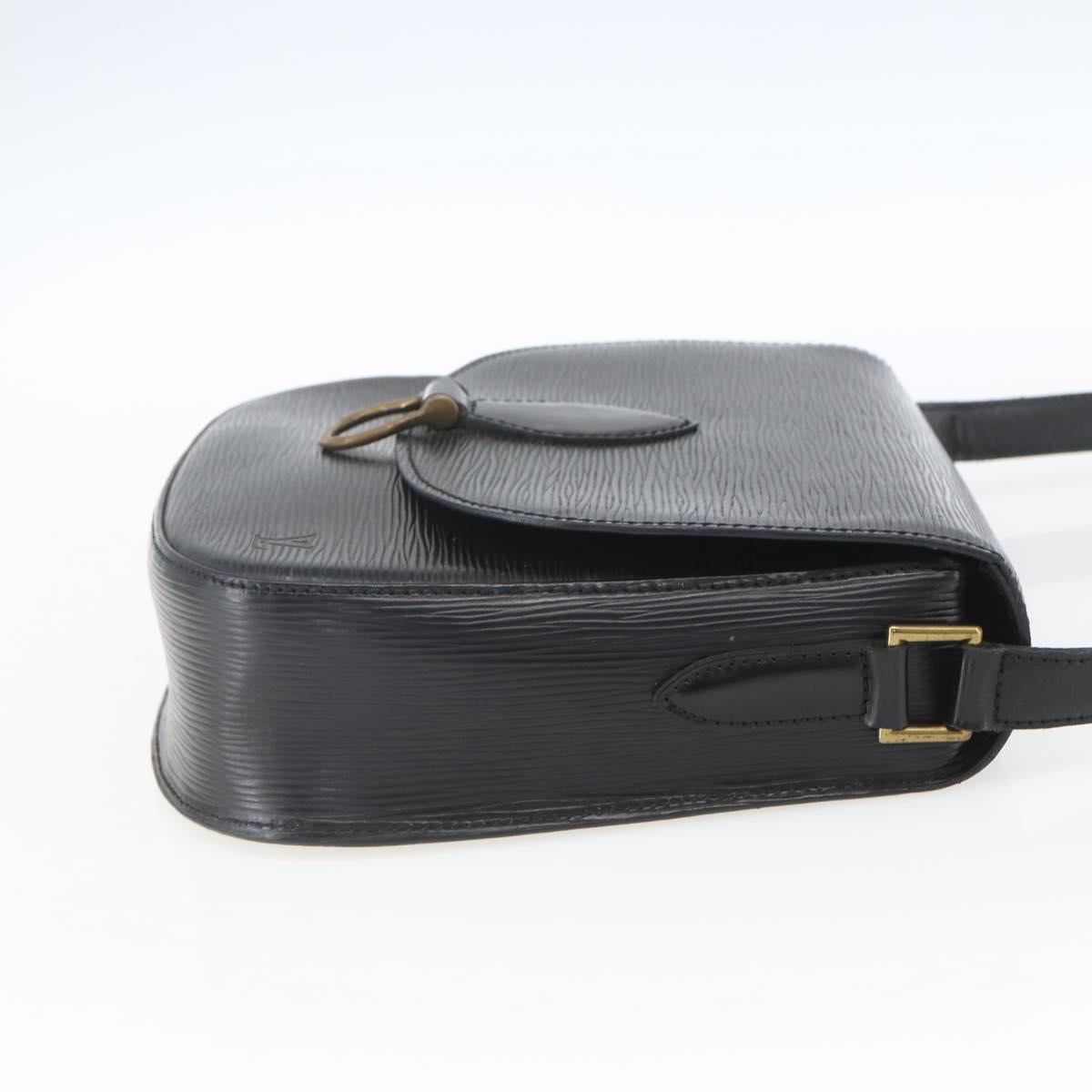 LOUIS VUITTON Epi Saint Cloud GM Shoulder Bag Black Noir M52192 LV Auth 164013A