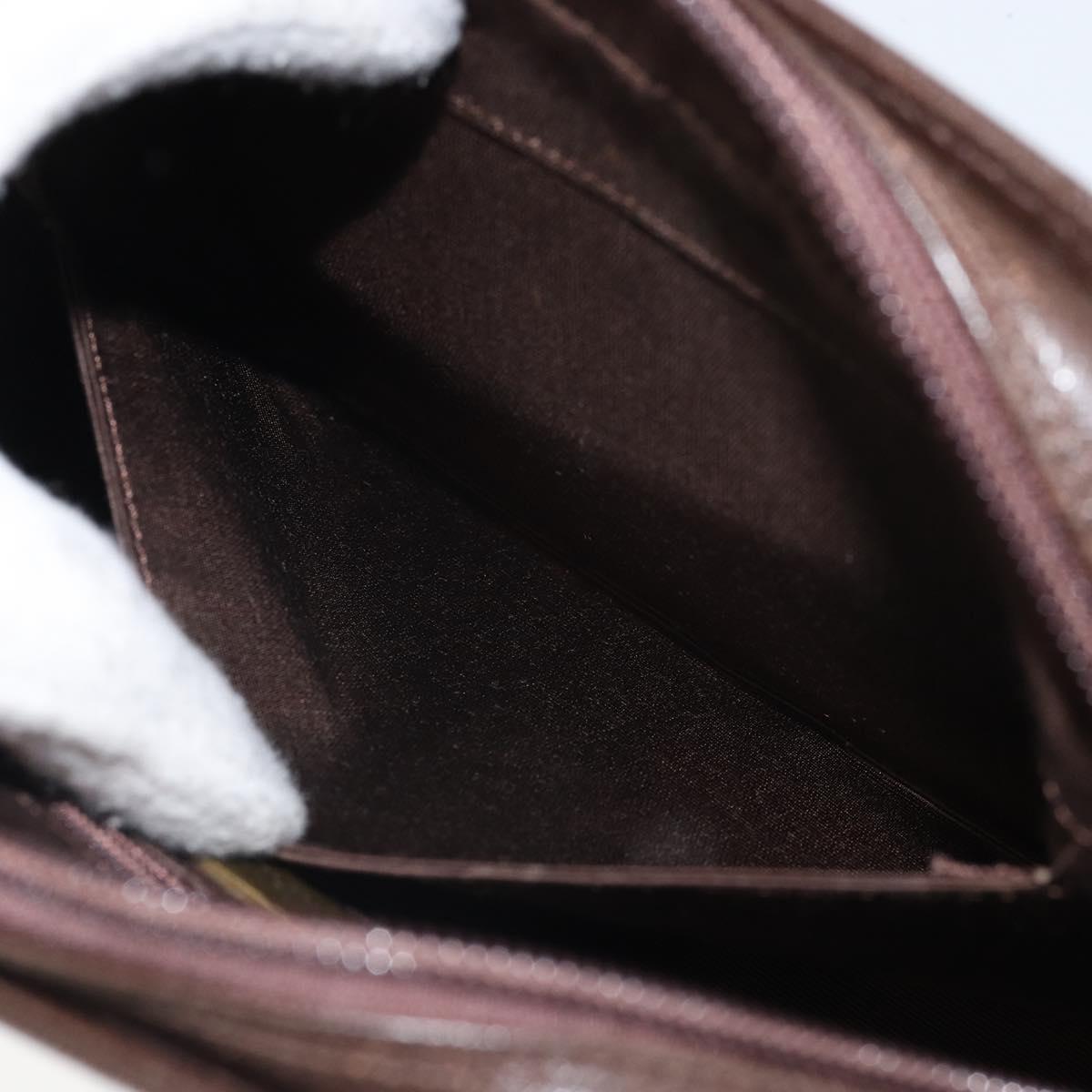 SAINT LAURENT Hand Bag Leather Brown Auth 164029