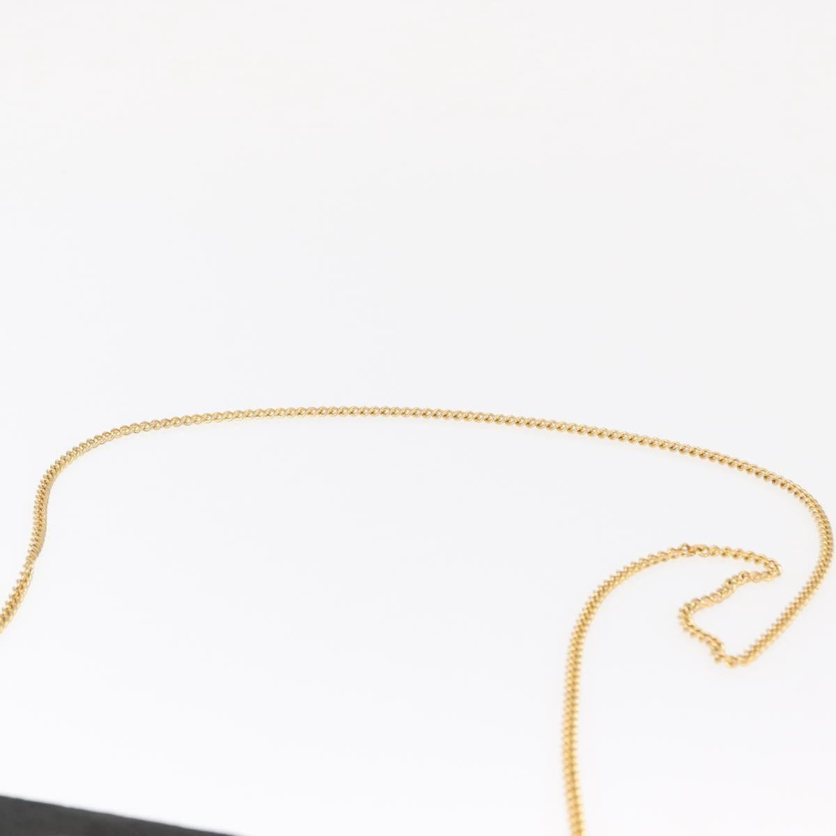 Christian Dior Honeycomb Canvas Chain Shoulder Bag Black Gold Auth 164031