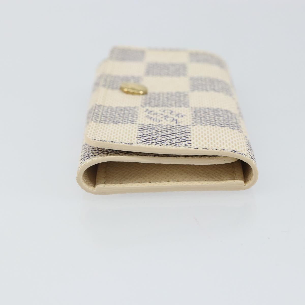 LOUIS VUITTON Damier Azur Multicles 4 Key Case N60020 LV Auth 164049V