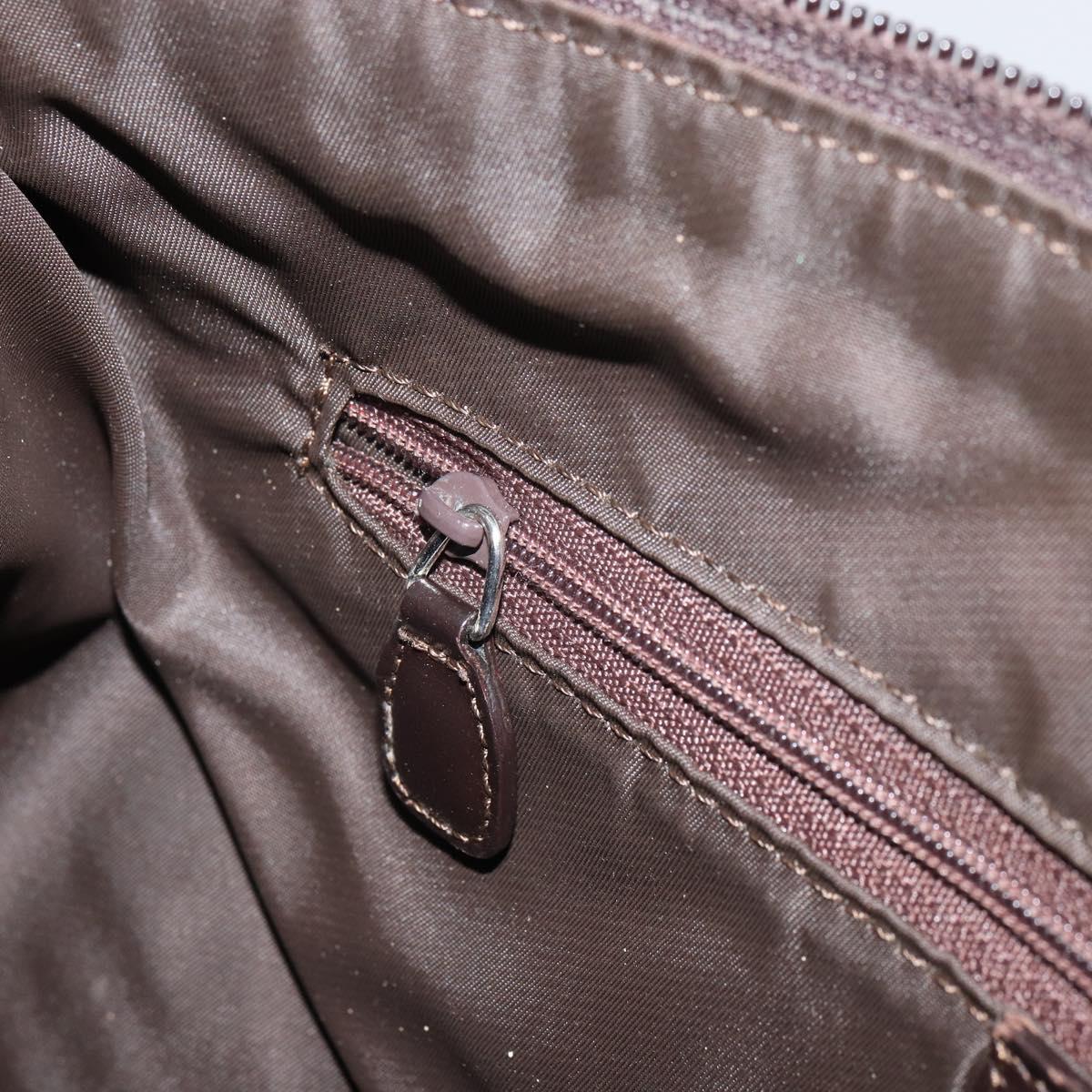 Christian Dior Trotter Canvas Shoulder Bag Navy Silver Auth 164052