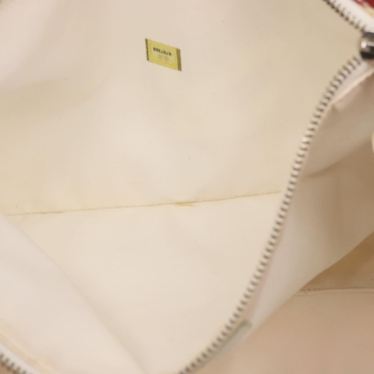 CHANEL Camelia Tote Bag Nylon Red CC Auth 164053