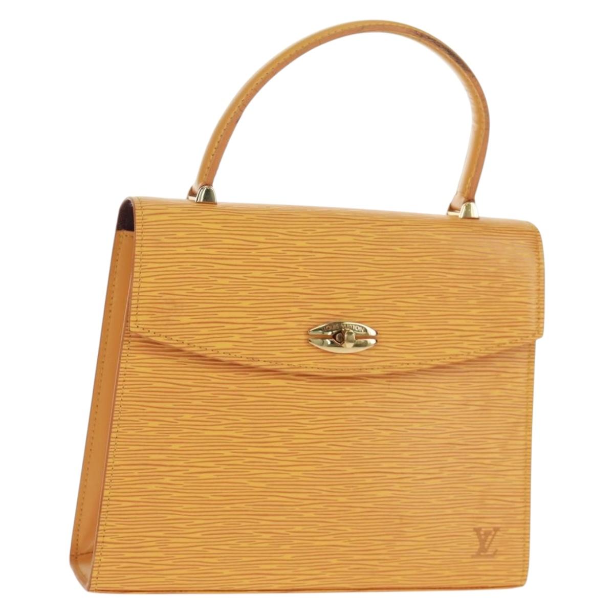 LOUIS VUITTON Epi Malesherbes Hand Bag Tassili Yellow Jonne M52379 Auth 164054A