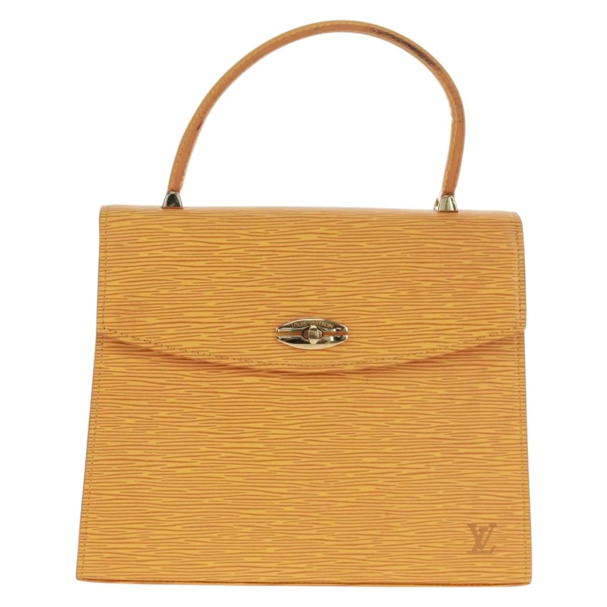 LOUIS VUITTON Epi Malesherbes Hand Bag Tassili Yellow Jonne M52379 Auth 164054A