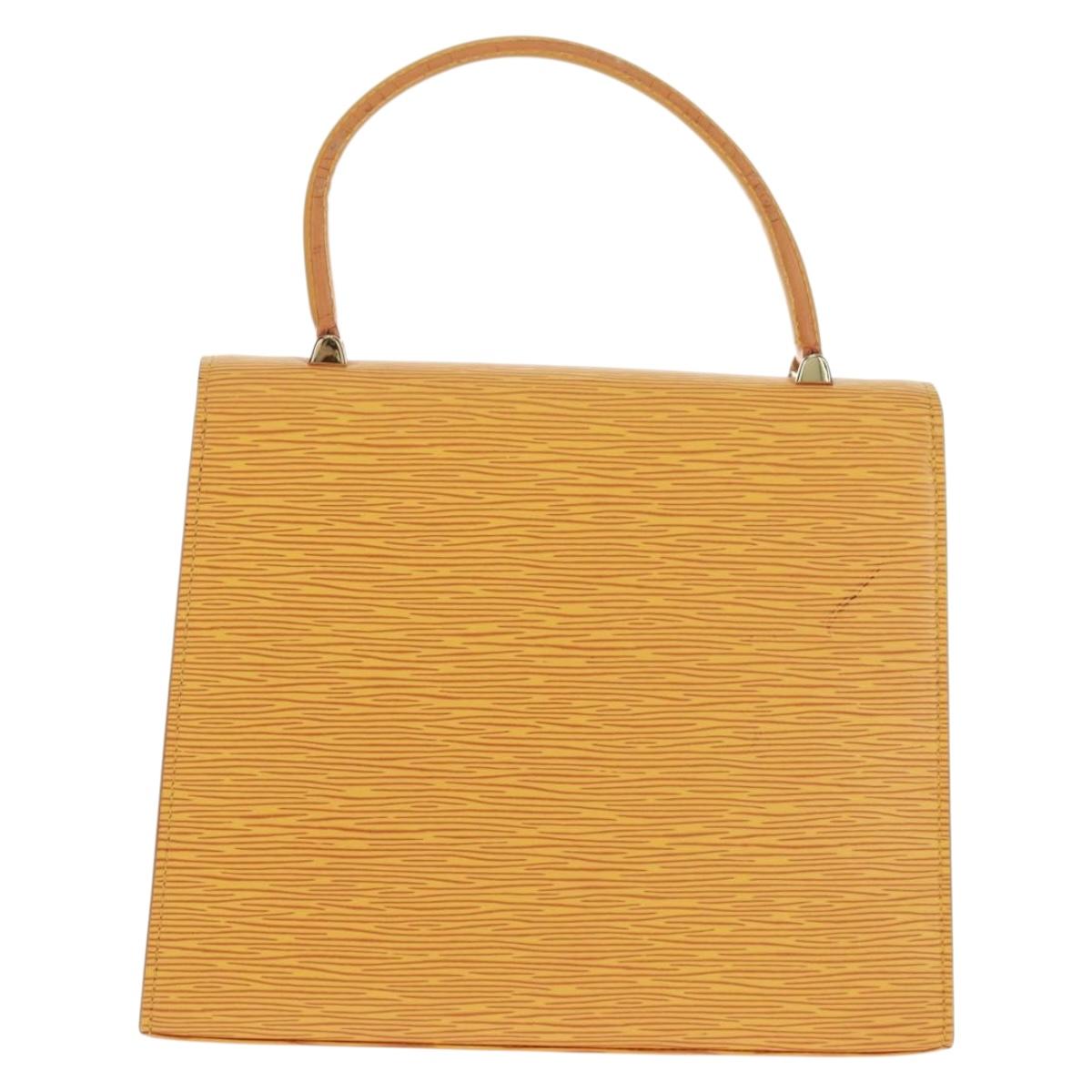 LOUIS VUITTON Epi Malesherbes Hand Bag Tassili Yellow Jonne M52379 Auth 164054A