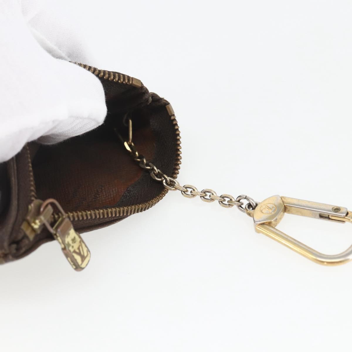 LOUIS VUITTON Monogram Pochette Cles Coin Purse M60033 LV Auth 164056