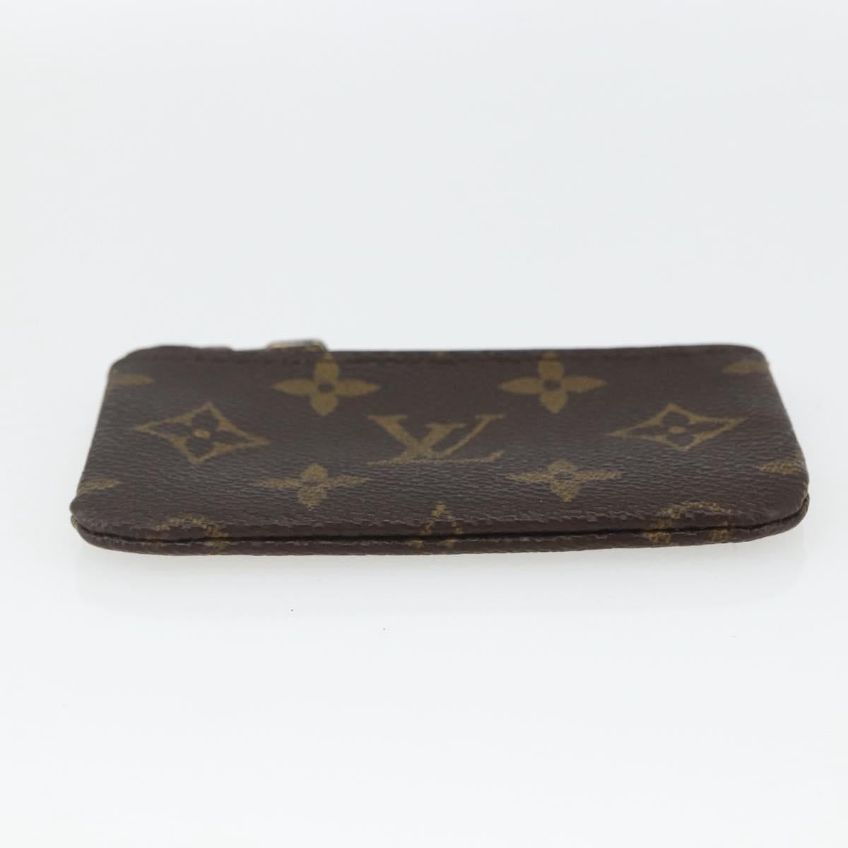 LOUIS VUITTON Monogram Pochette Cles Coin Purse M60033 LV Auth 164056