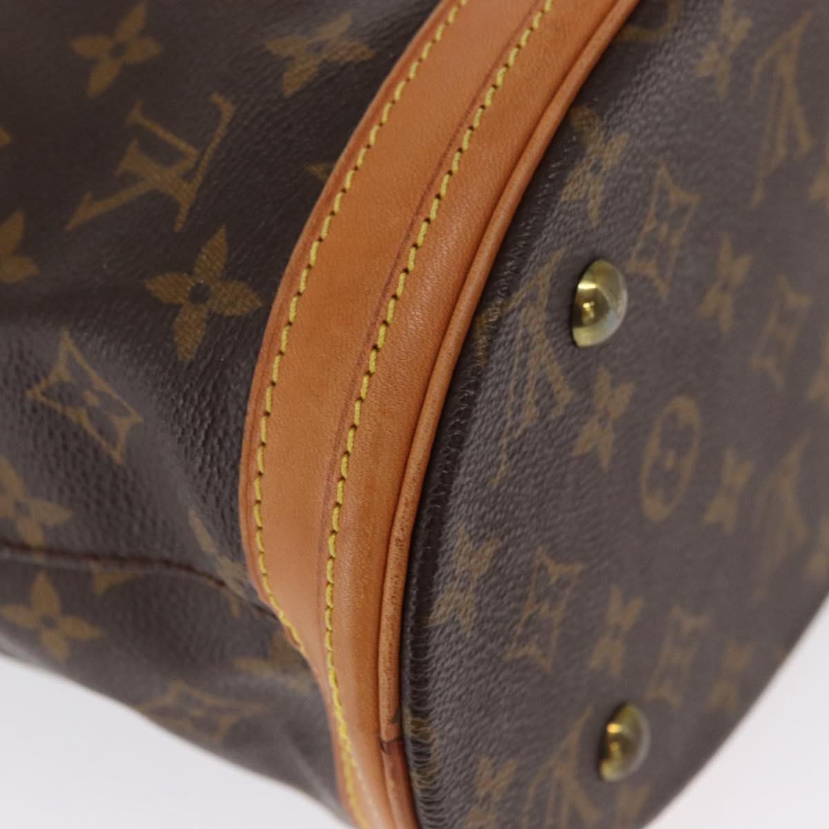 LOUIS VUITTON Monogram Bucket PM Shoulder Bag M42238 LV Auth 164057