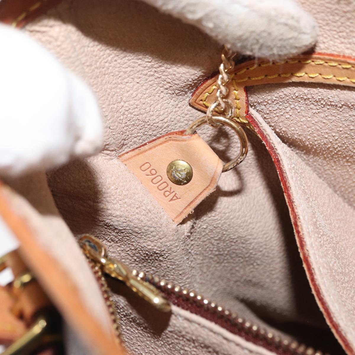 LOUIS VUITTON Monogram Bucket PM Shoulder Bag M42238 LV Auth 164057