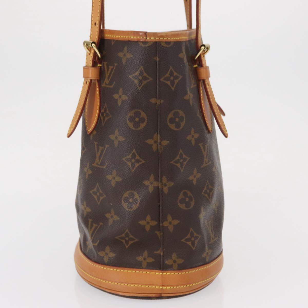 LOUIS VUITTON Monogram Bucket PM Shoulder Bag M42238 LV Auth 164057