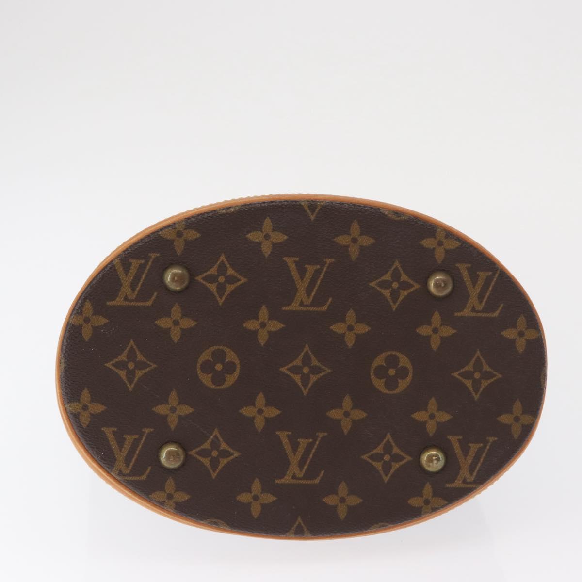 LOUIS VUITTON Monogram Bucket PM Shoulder Bag M42238 LV Auth 164057