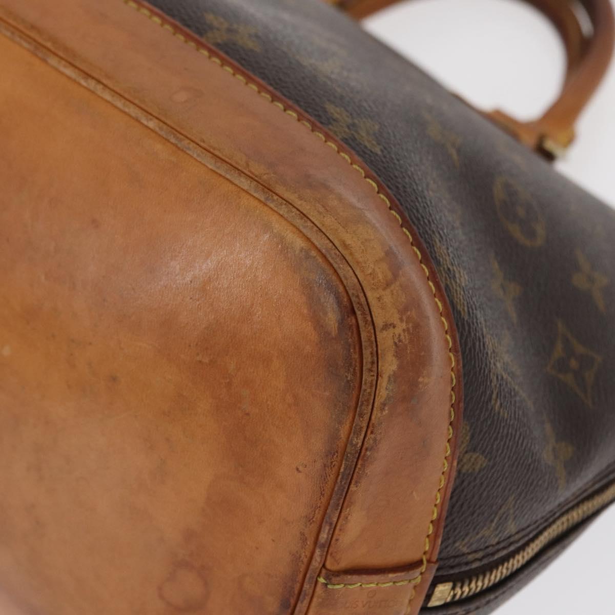 LOUIS VUITTON Monogram Alma Hand Bag M51130 LV Auth 164067