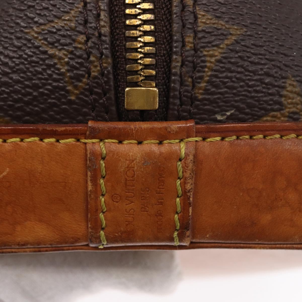 LOUIS VUITTON Monogram Alma Hand Bag M51130 LV Auth 164067