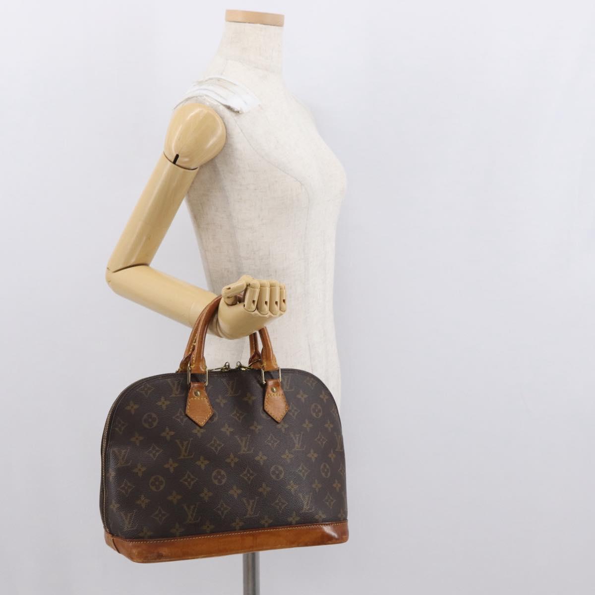 LOUIS VUITTON Monogram Alma Hand Bag M51130 LV Auth 164067