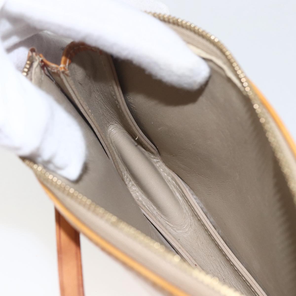 LOUIS VUITTON Monogram Vernis Lexington Accessory Pouch Beige M91010 Auth 164080