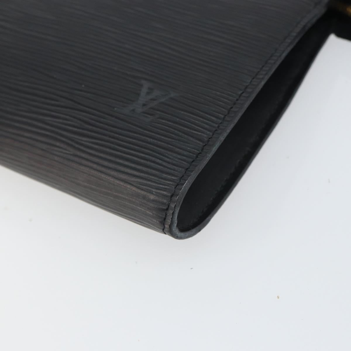 LOUIS VUITTON Epi Pochette Accessoires Accessory Pouch Black M52982 Auth 164081