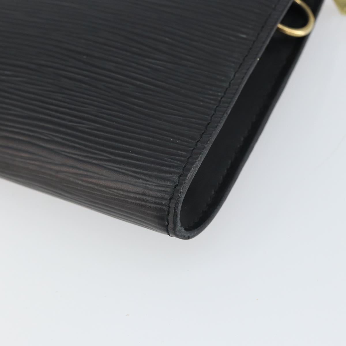 LOUIS VUITTON Epi Pochette Accessoires Accessory Pouch Black M52982 Auth 164081