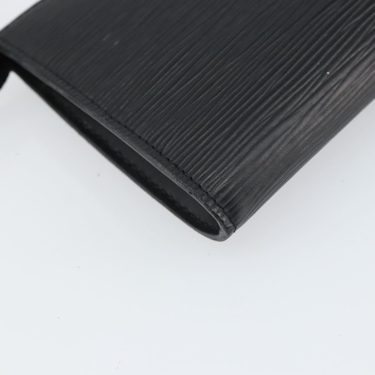 LOUIS VUITTON Epi Pochette Accessoires Accessory Pouch Black M52982 Auth 164081