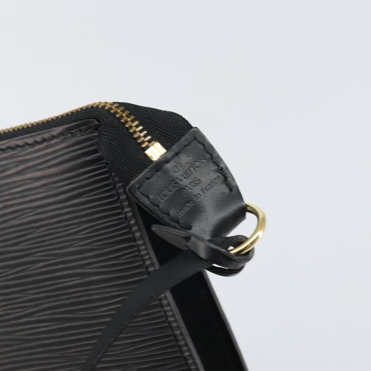 LOUIS VUITTON Epi Pochette Accessoires Accessory Pouch Black M52982 Auth 164081