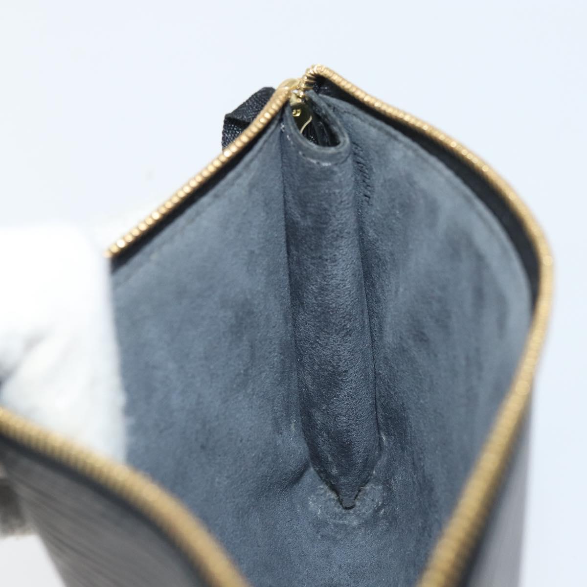 LOUIS VUITTON Epi Pochette Accessoires Accessory Pouch Black M52982 Auth 164081