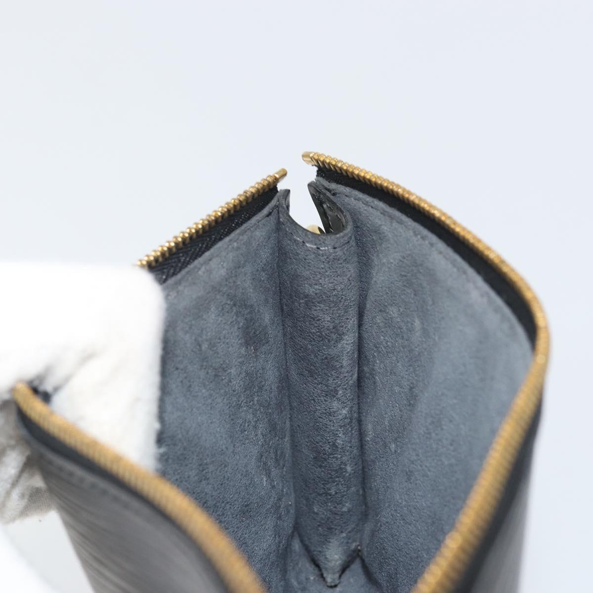 LOUIS VUITTON Epi Pochette Accessoires Accessory Pouch Black M52982 Auth 164081
