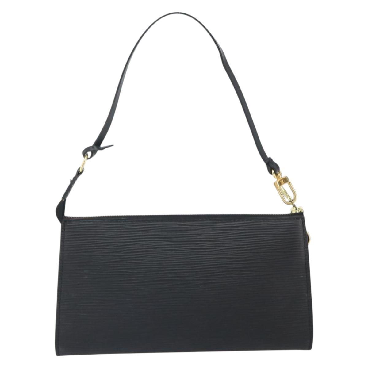 LOUIS VUITTON Epi Pochette Accessoires Accessory Pouch Black M52982 Auth 164081