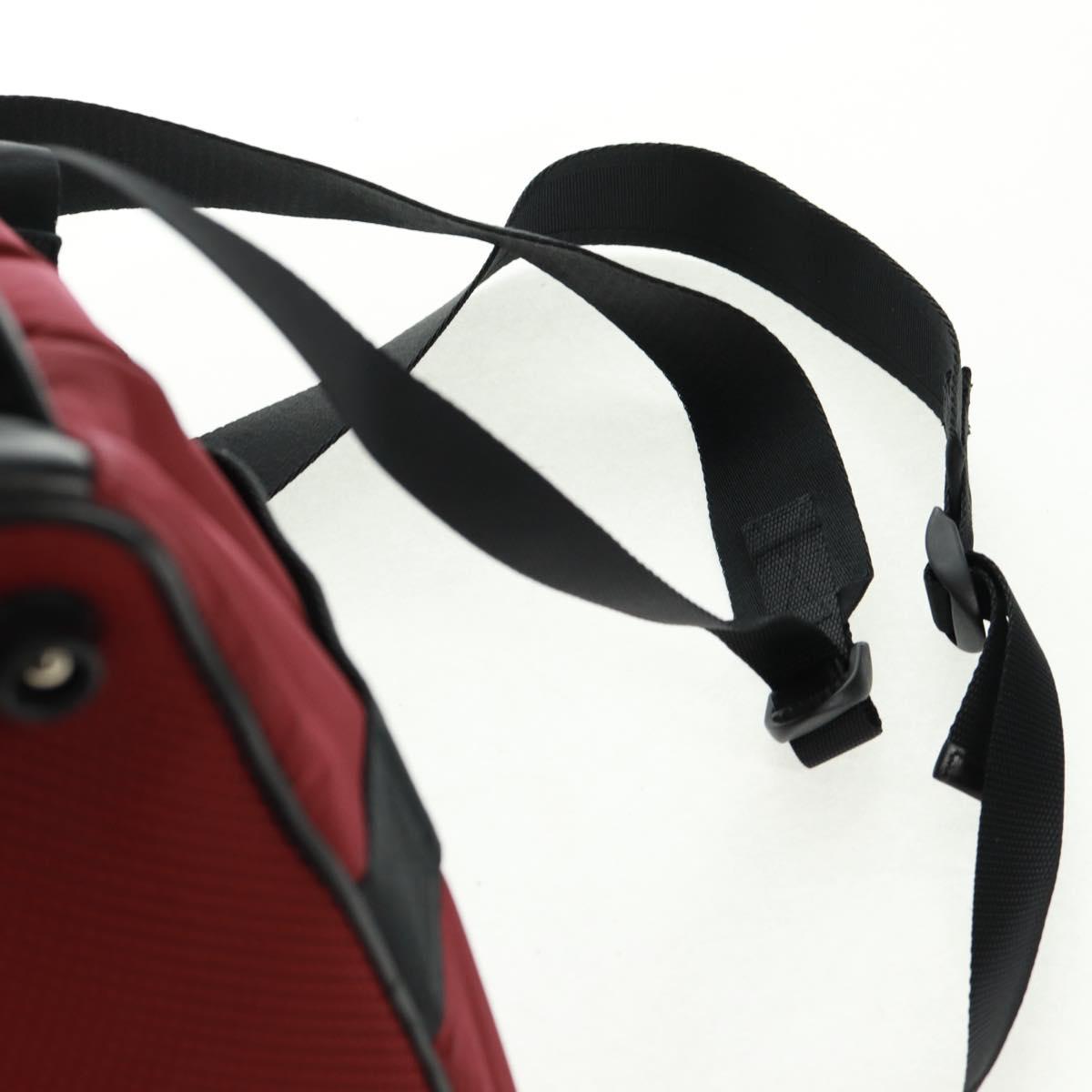 Miu Miu Backpack Nylon Leather Wine Red 5BZ005 Auth 164089SAV