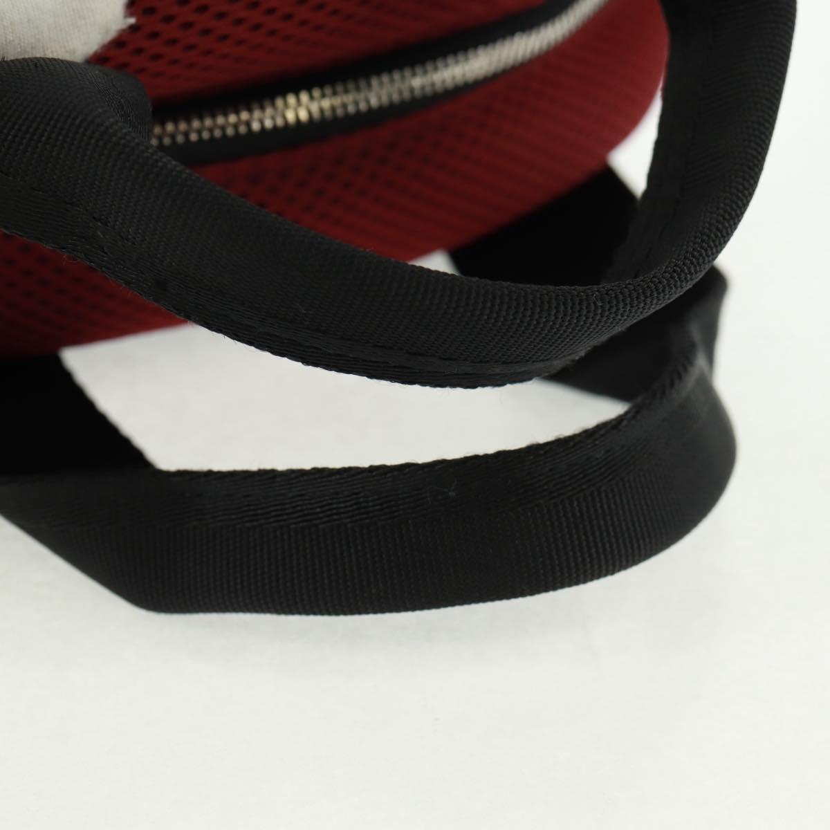 Miu Miu Backpack Nylon Leather Wine Red 5BZ005 Auth 164089SAV