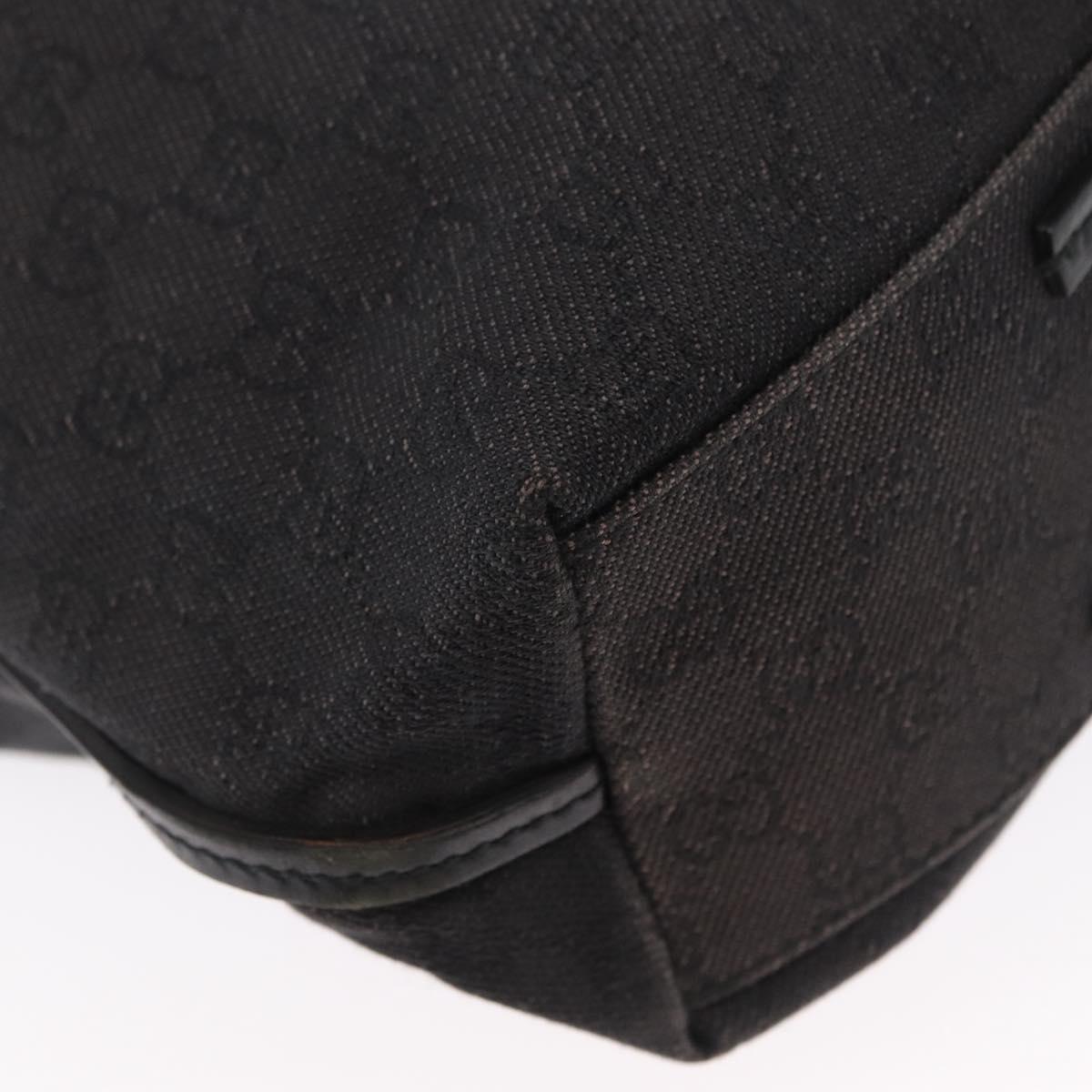 GUCCI GG Canvas Tote Bag Black 101341 Auth 164100