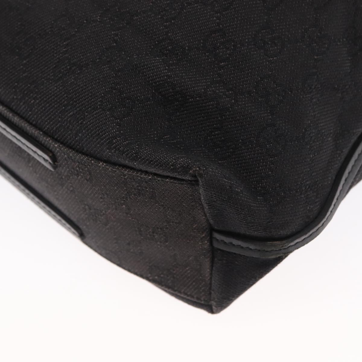 GUCCI GG Canvas Tote Bag Black 101341 Auth 164100