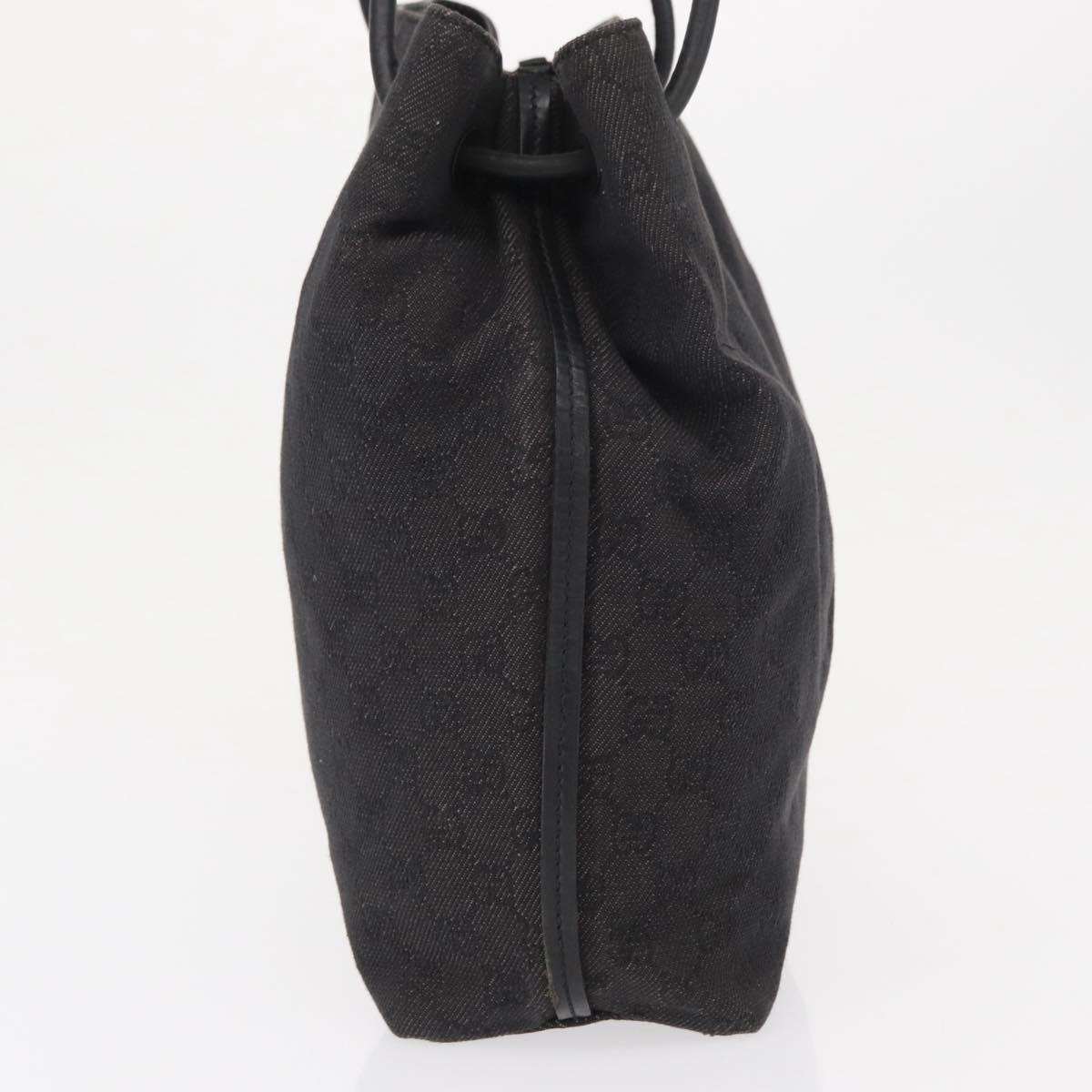 GUCCI GG Canvas Tote Bag Black 101341 Auth 164100