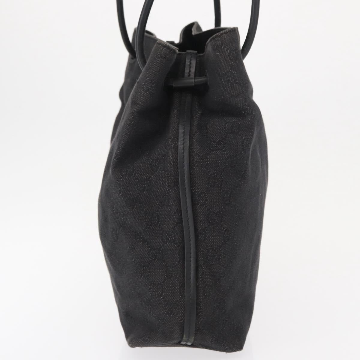 GUCCI GG Canvas Tote Bag Black 101341 Auth 164100
