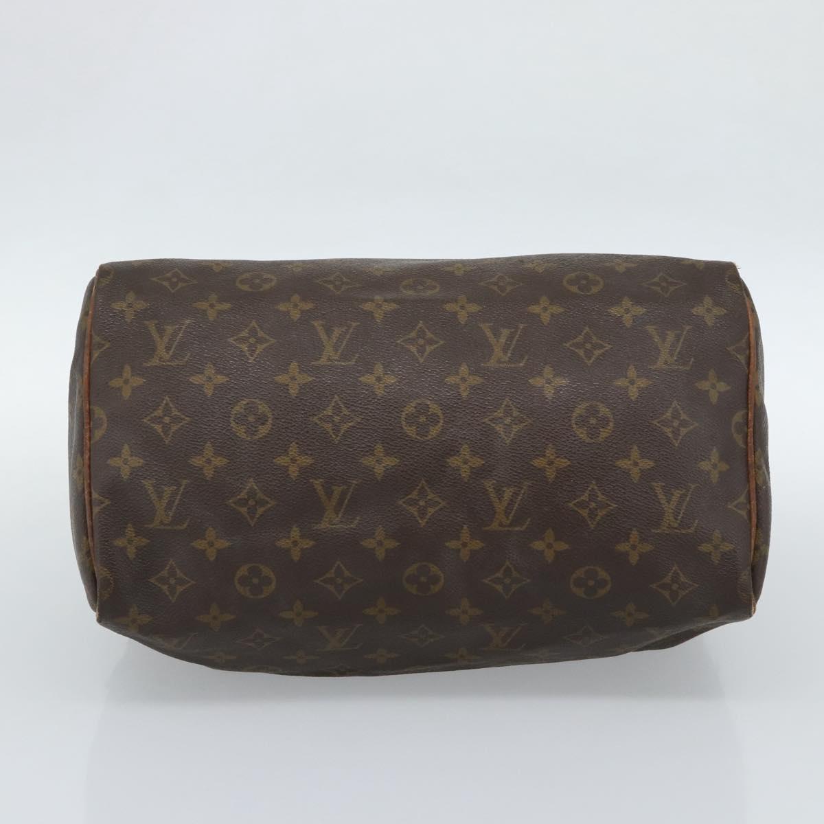 LOUIS VUITTON Monogram Speedy 30 Hand Bag M41526 LV Auth 164106