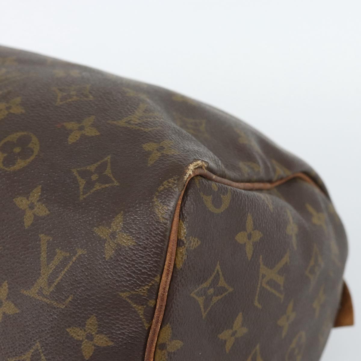 LOUIS VUITTON Monogram Speedy 30 Hand Bag M41526 LV Auth 164106