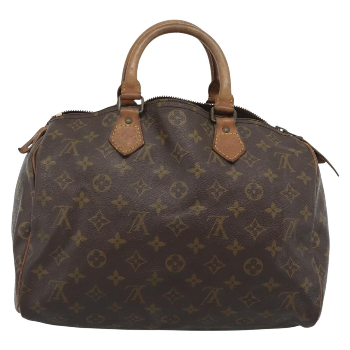 LOUIS VUITTON Monogram Speedy 30 Hand Bag M41526 LV Auth 164106