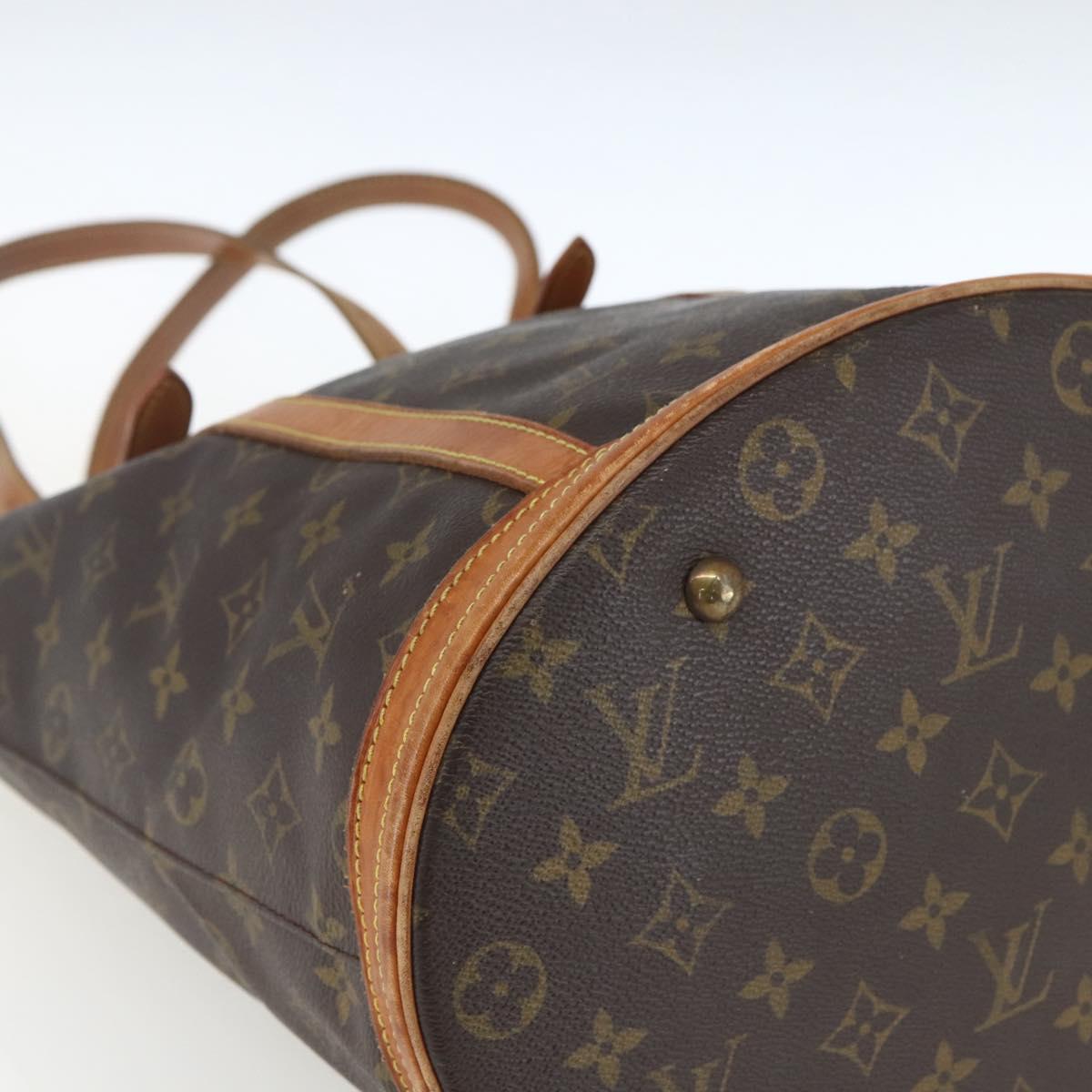 LOUIS VUITTON Monogram Bucket GM Shoulder Bag M42236 LV Auth 164107
