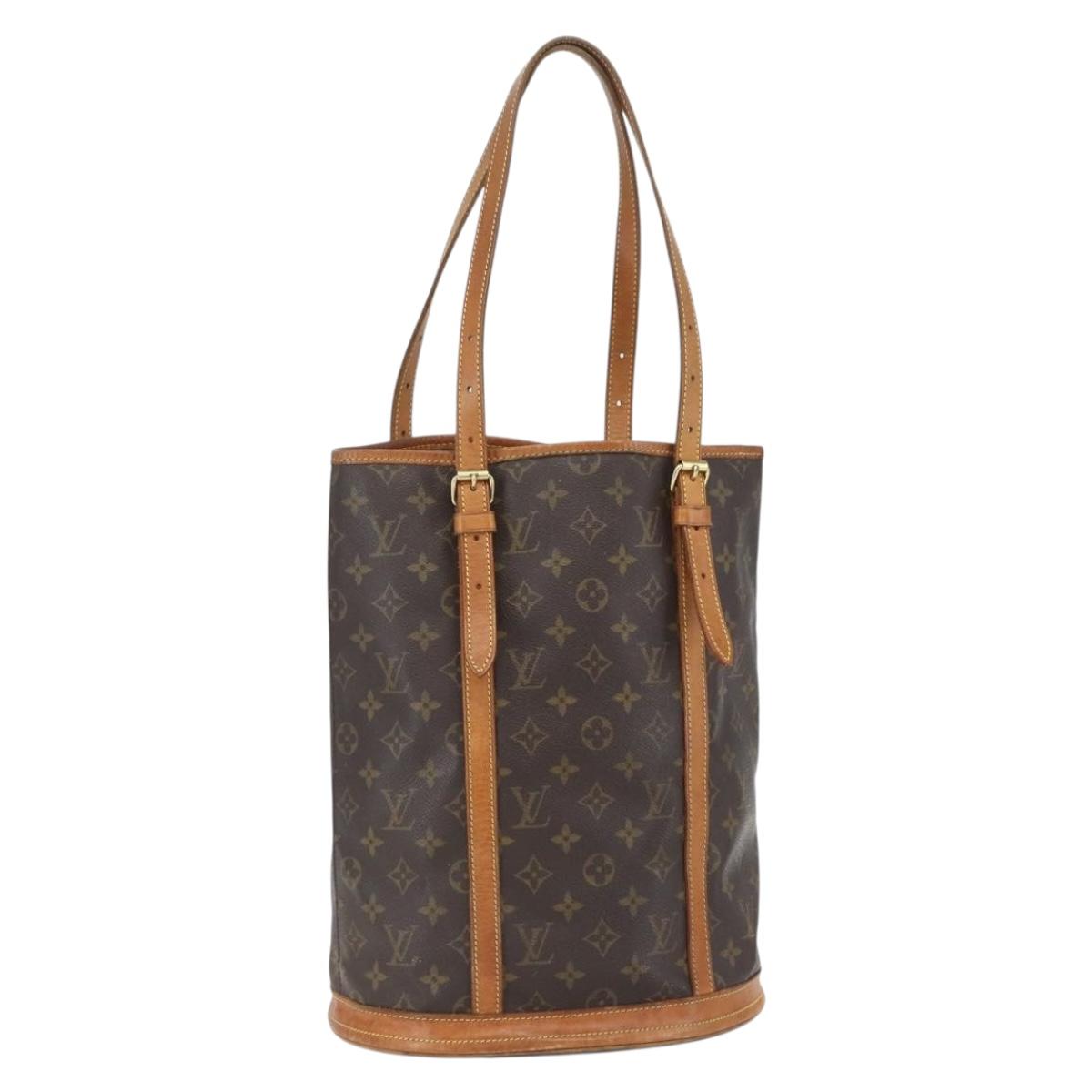 LOUIS VUITTON Monogram Bucket GM Shoulder Bag M42236 LV Auth 164107
