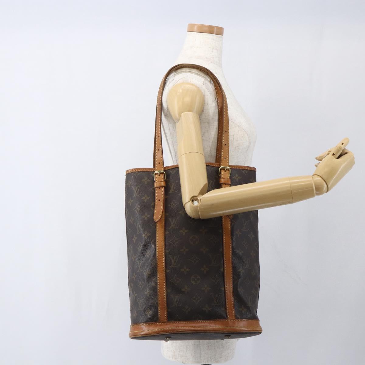 LOUIS VUITTON Monogram Bucket GM Shoulder Bag M42236 LV Auth 164107