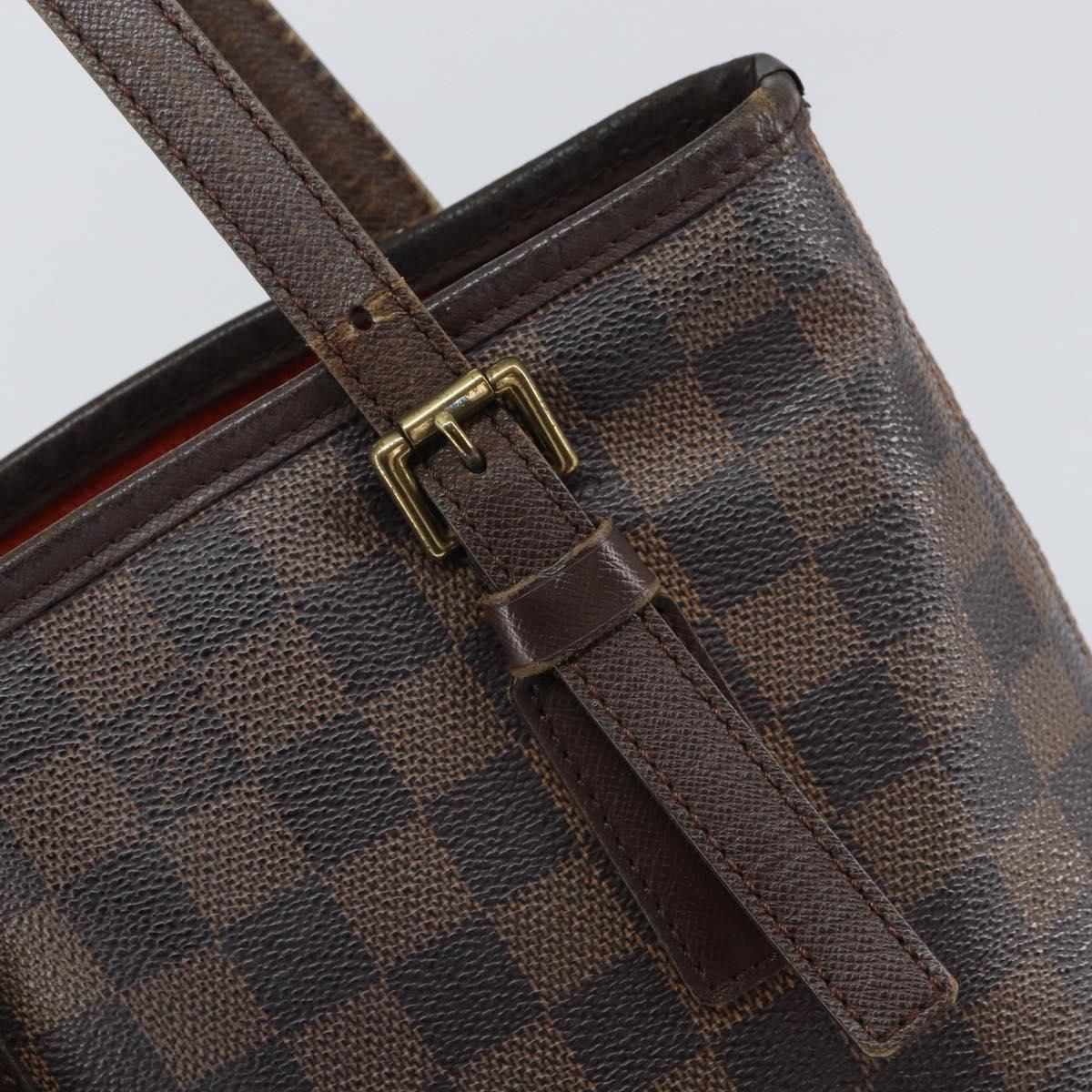 LOUIS VUITTON Damier Ebene Marais Shoulder Bag N42240 LV Auth 164110