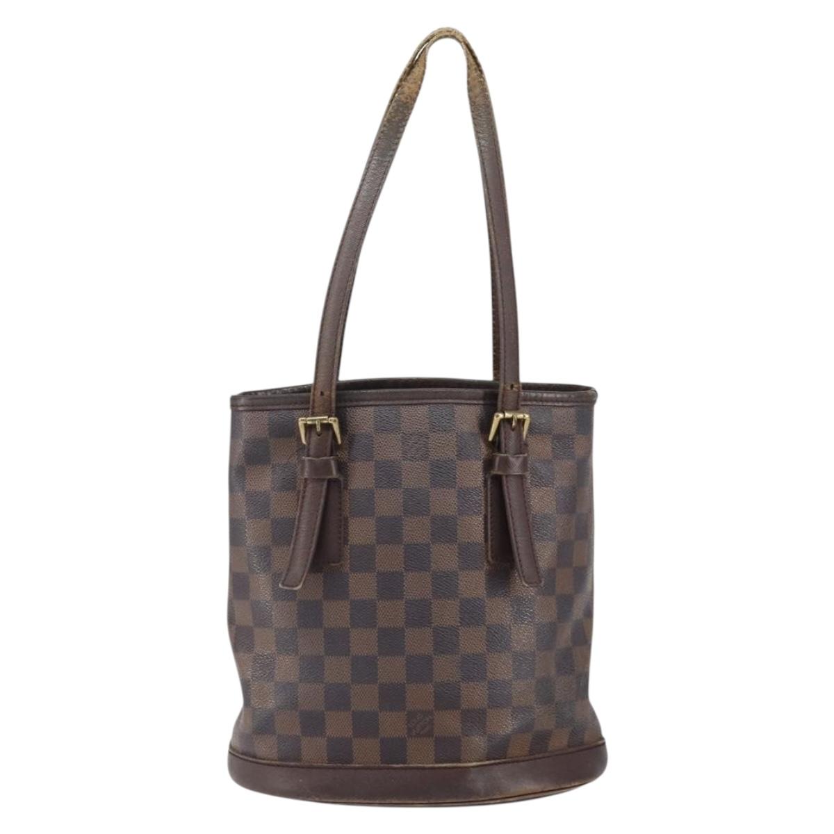 LOUIS VUITTON Damier Ebene Marais Shoulder Bag N42240 LV Auth 164110