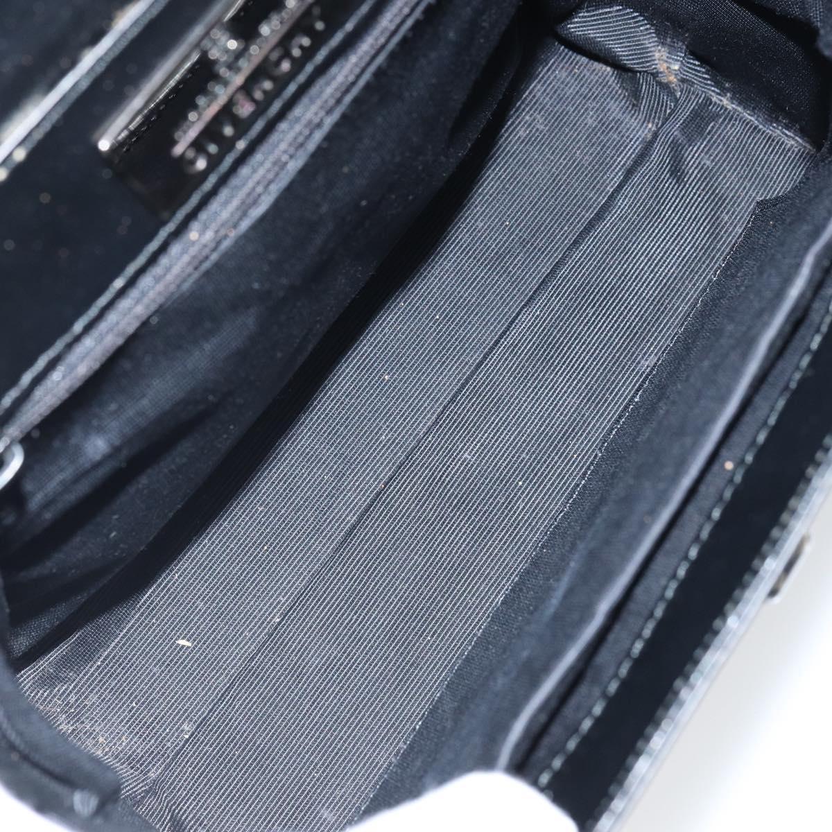 GIVENCHY Hand Bag Leather Black Auth 164116